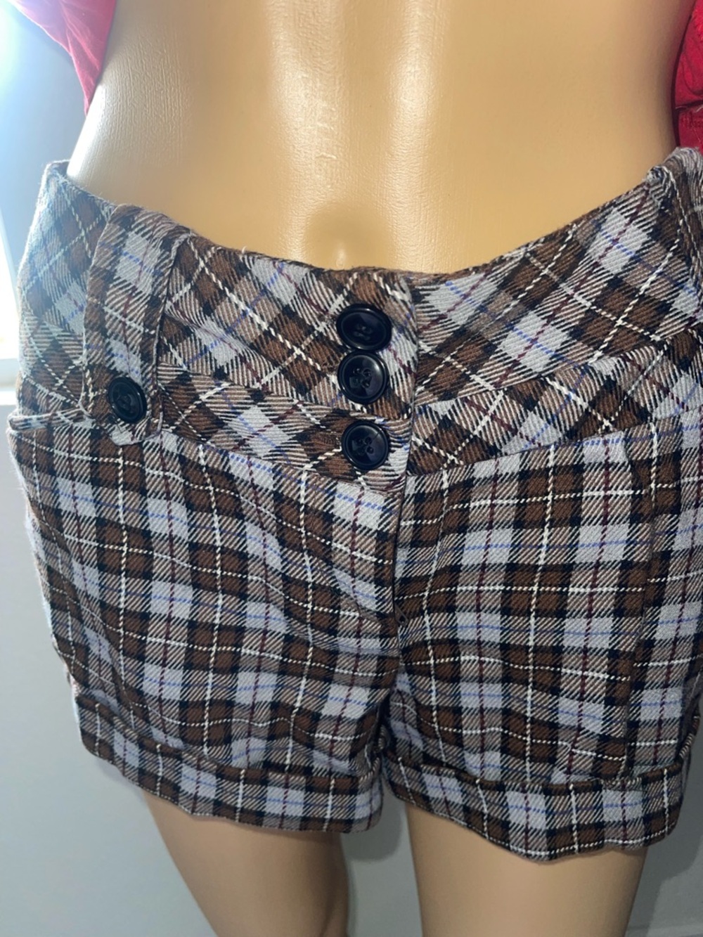 Vintage Moonstar plaid shorts